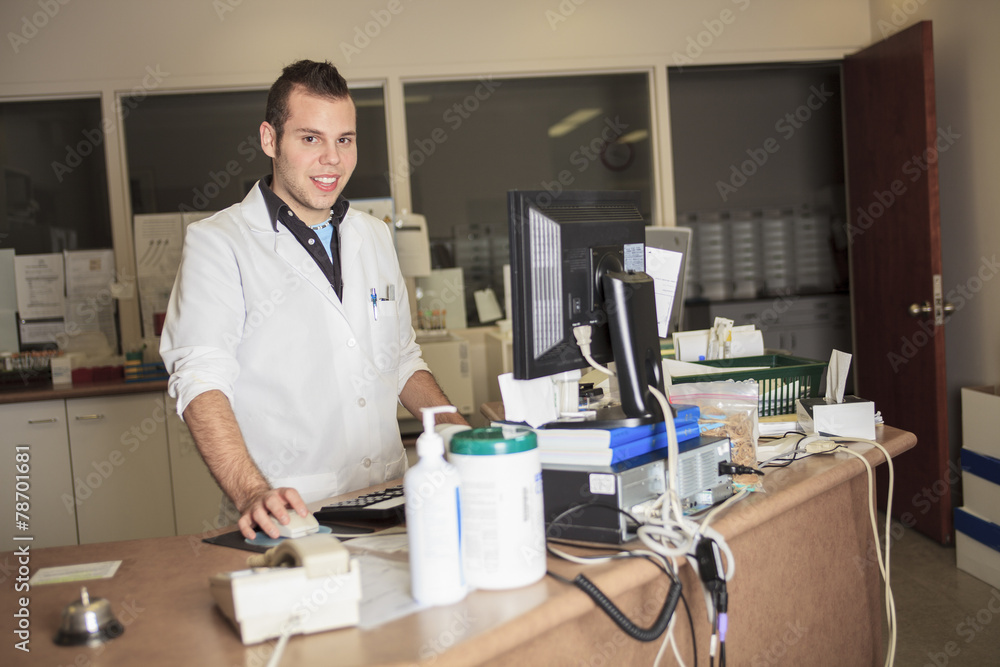 scientist at work in a laboratory scientist at work in a laboratory