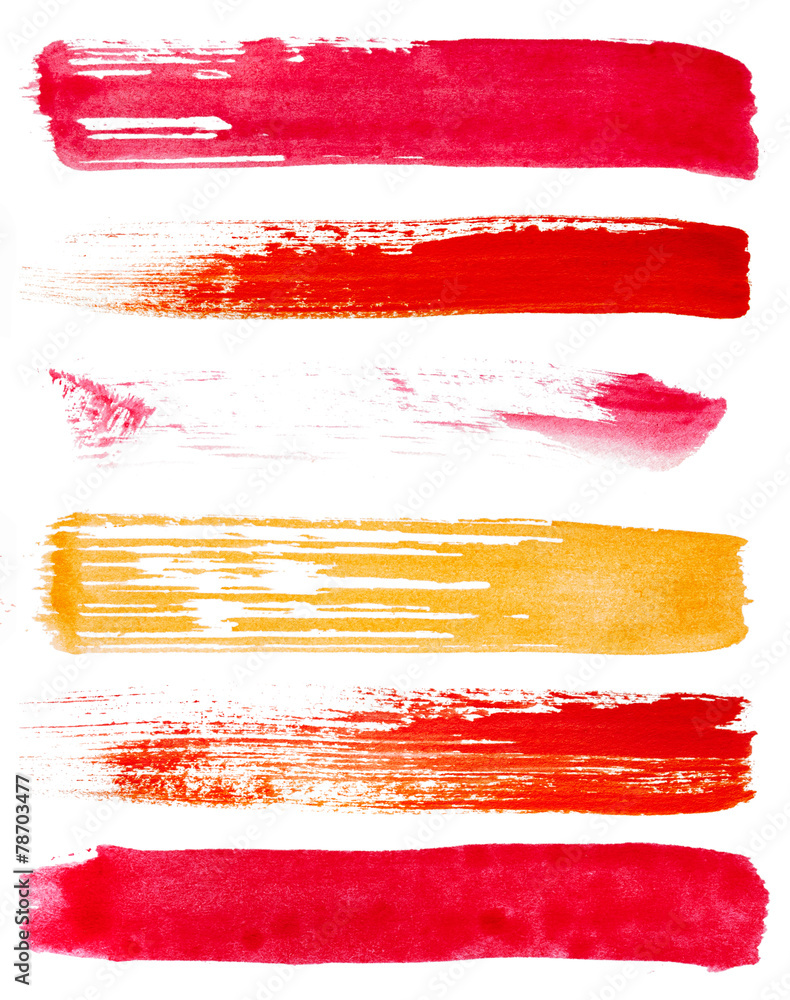 Strokes of paint Strokes of paint