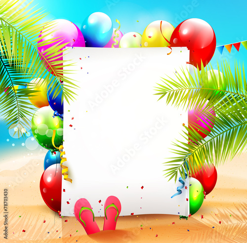 Summer beach party