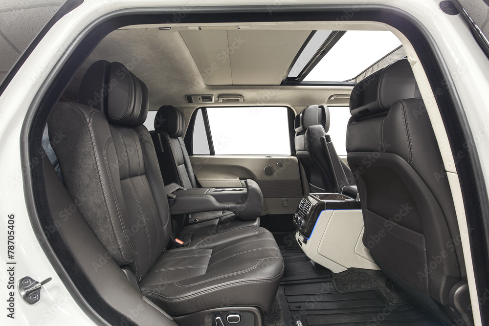 Car interior back seats