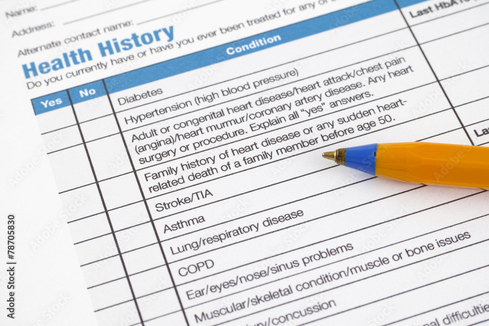 Health History Health History