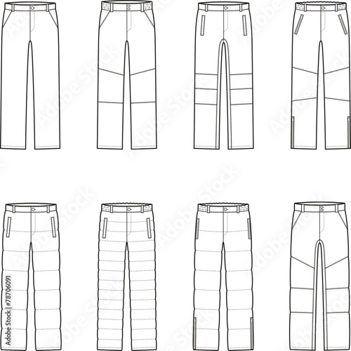 Down pants
