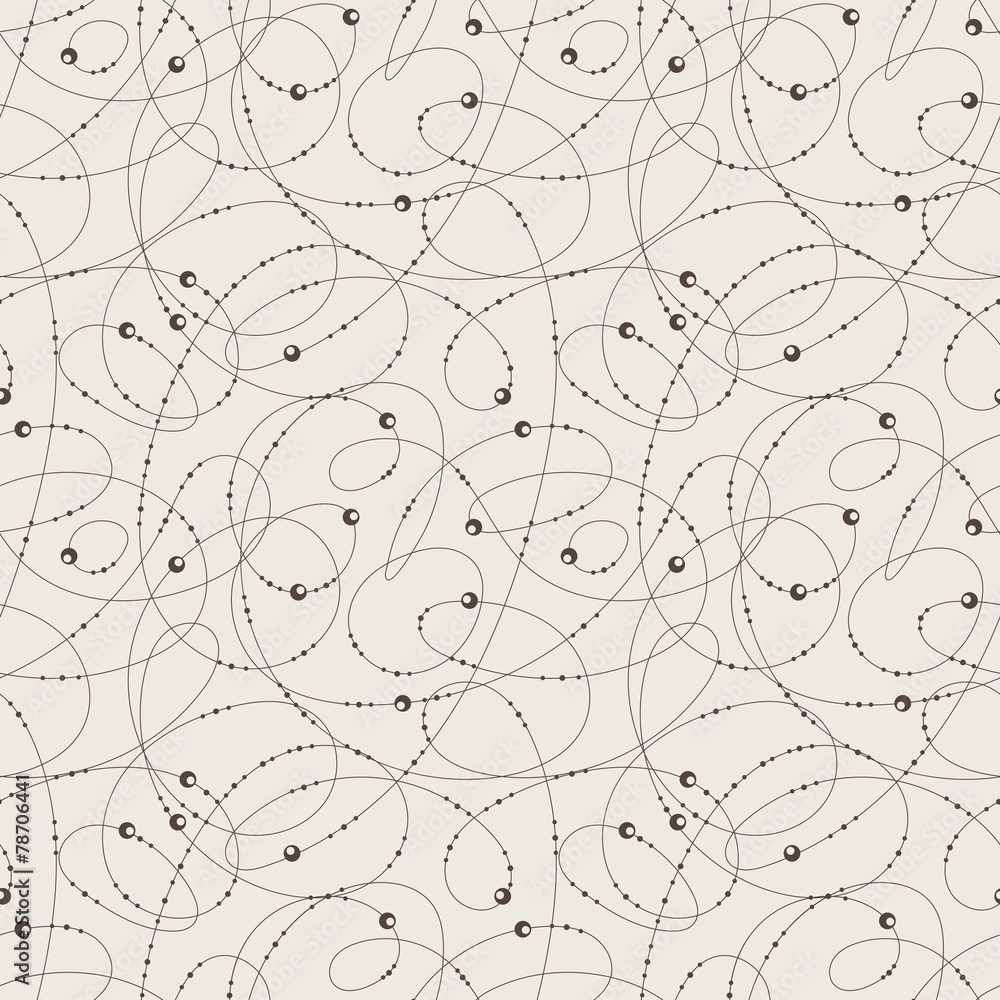 Seamless vector abstract pattern of curled lines Seamless vector abstract pattern of curled lines