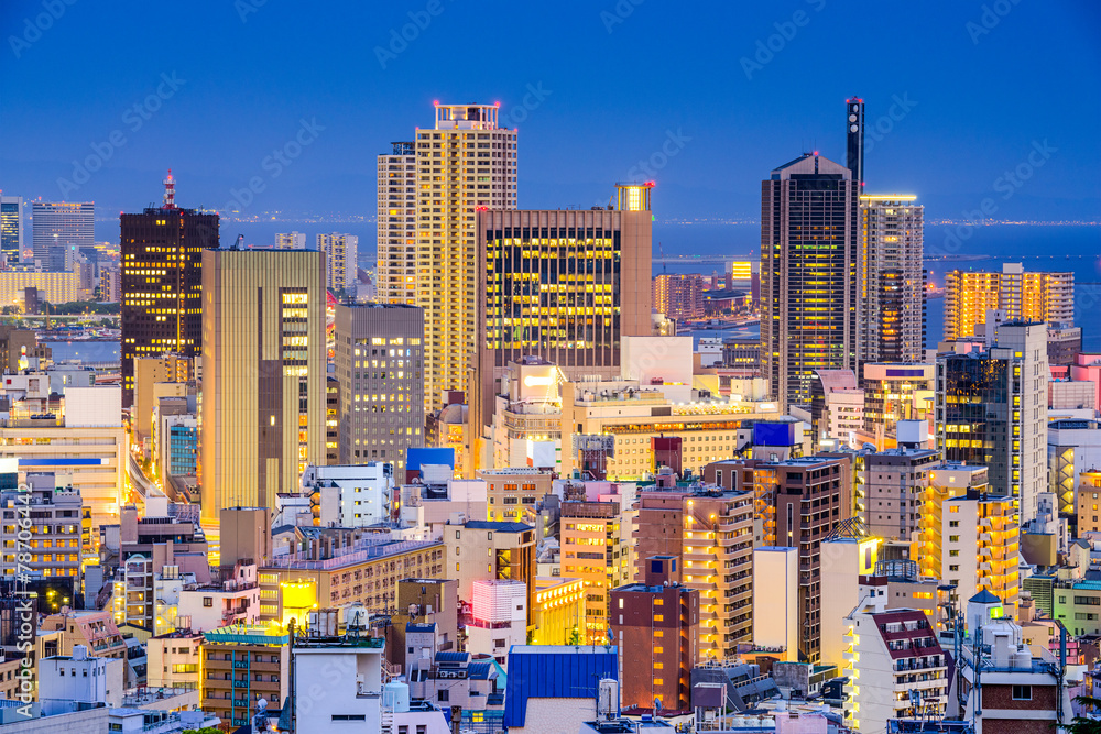 Downtown Kobe, Japan Cityscape