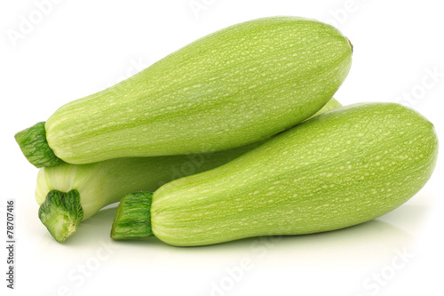 light green turkish zucchini's (Cucurbita pepo) 