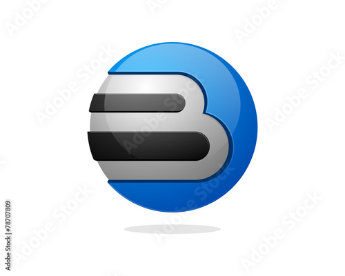 B Circle Letter Symbol Technology