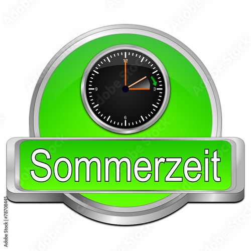 Zeitumstellung Sommerzeit Button