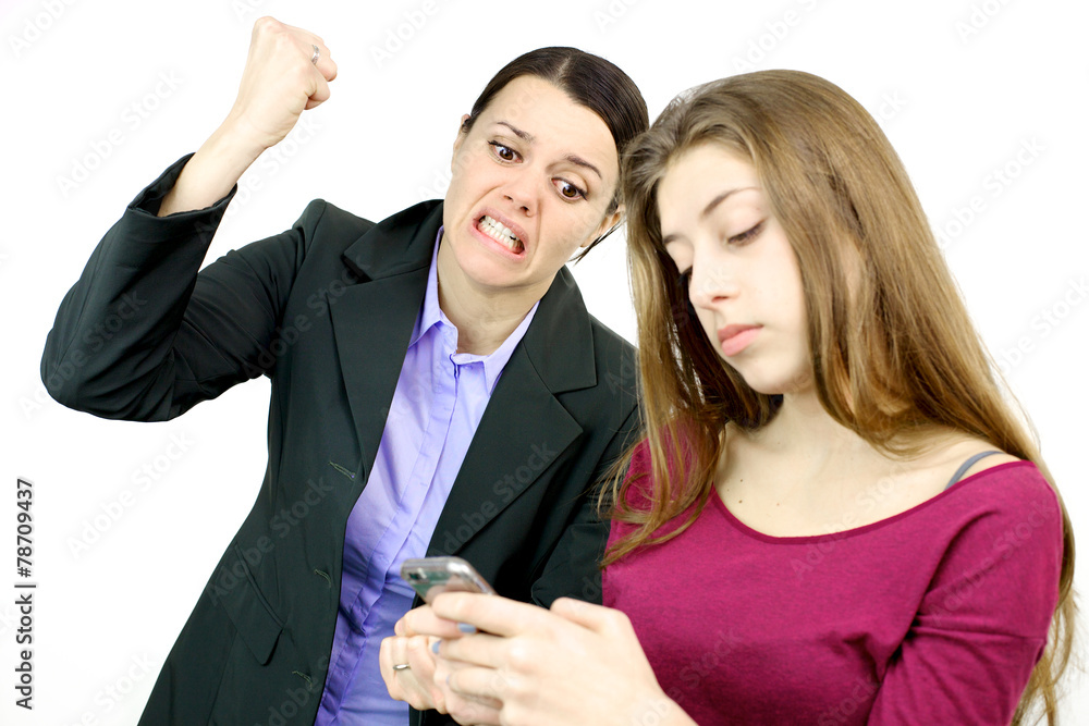 Mother willing to destroy cell phone of daughter
