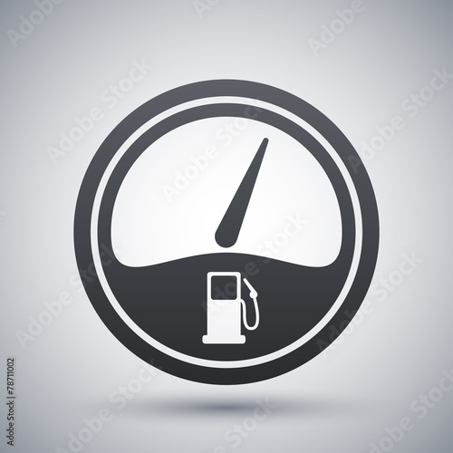 Vector fuel gauge icon