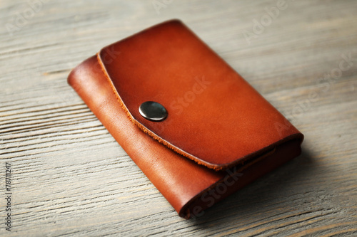Hand made leather man walle...
