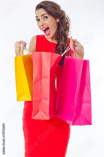 Woman with shopping