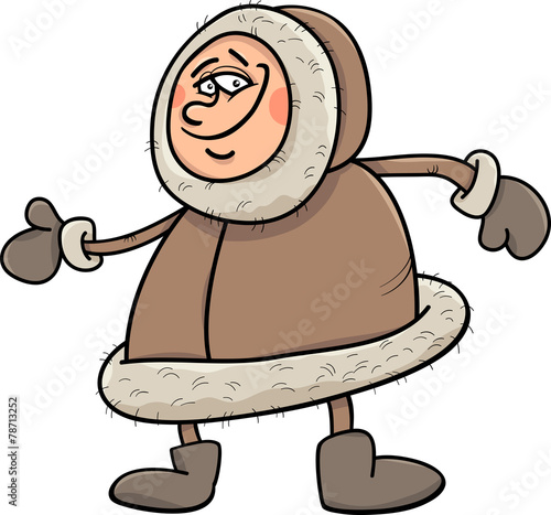 eskimo cartoon illustration