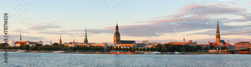 Riga's view at sunset