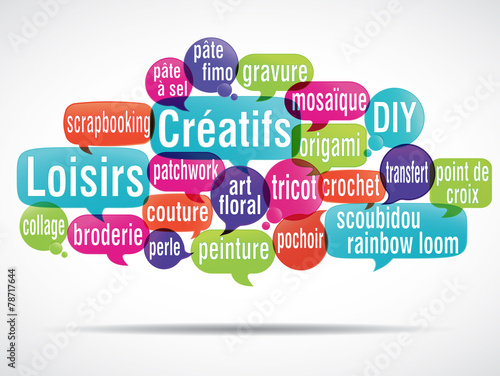 nuage de mots : loisirs créatifs