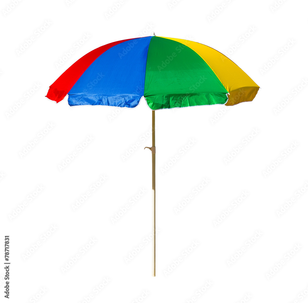 beach umbrella isolated on a white background beach umbrella isolated on a white background