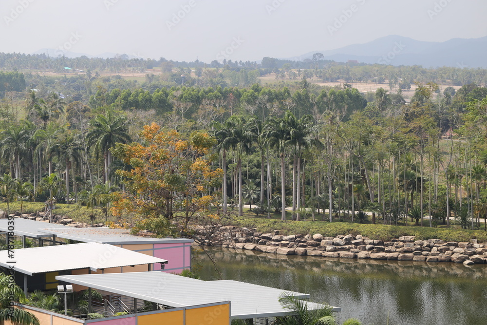 Naklejka premium Model French Park in Thailand