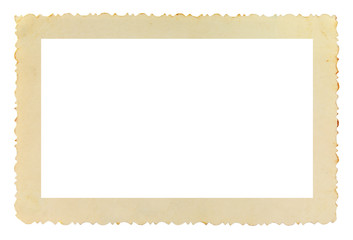 Vintage photo frame with figured edges