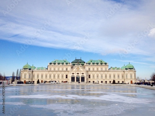 Belvedere Palace in winter