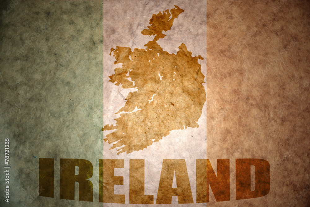 vintage ireland flag