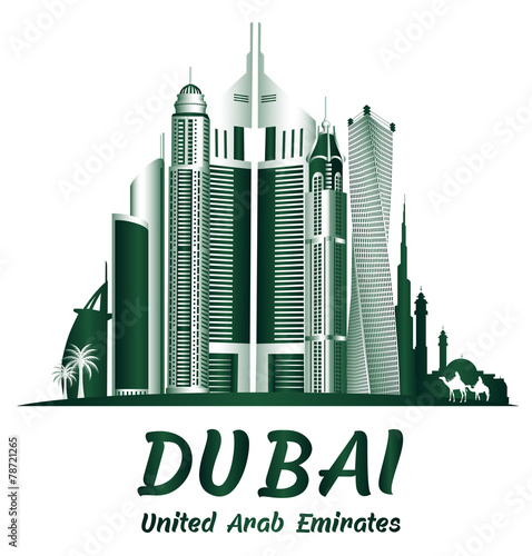 City of Dubai UAE Famous Buildings