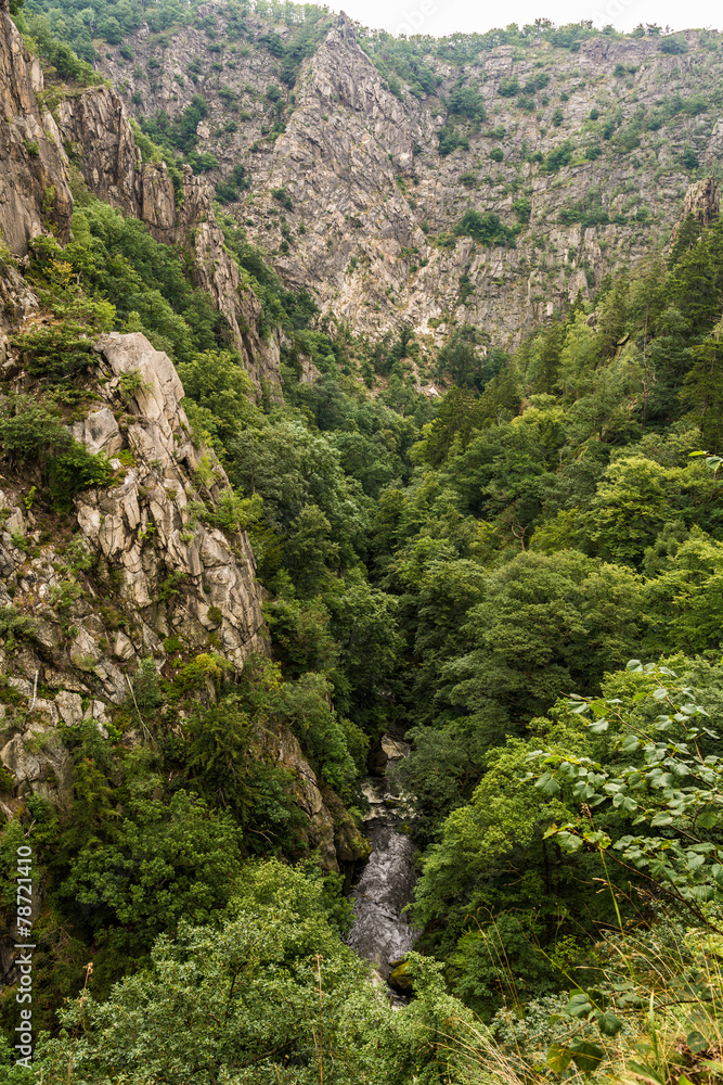 Blick ins Bodetal, Harz