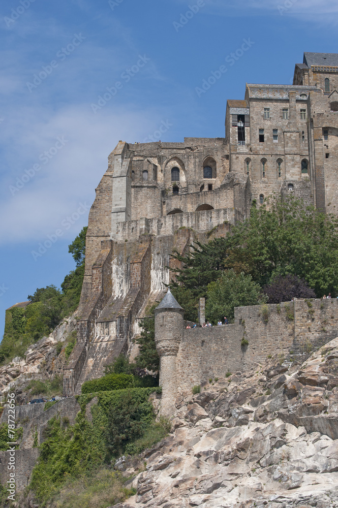 Fragment of Mont Saint Michel (France).