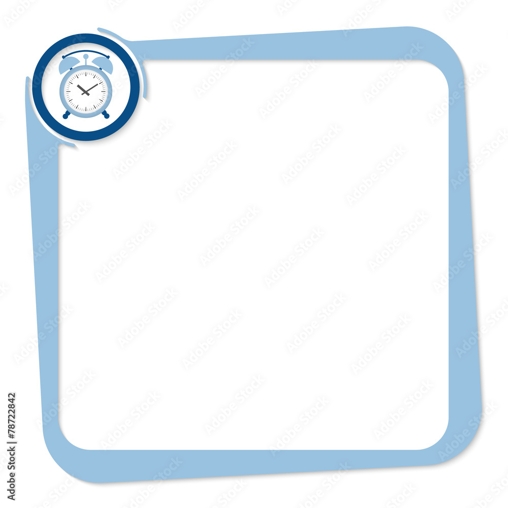 vector box for any text with alarm clock vector box for any text with alarm clock