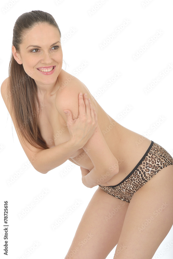 Fototapeta premium Sexy Young Topless Pin Up Model