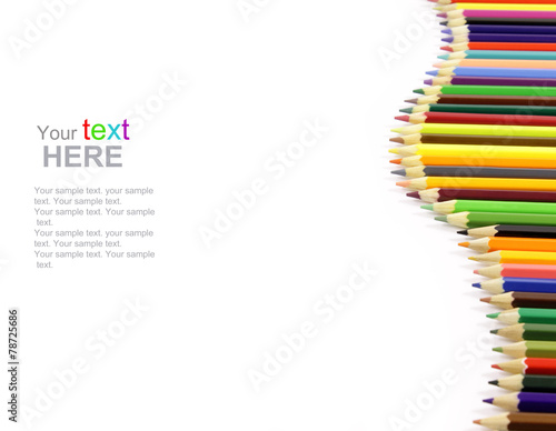Color Pencils with copyspace
