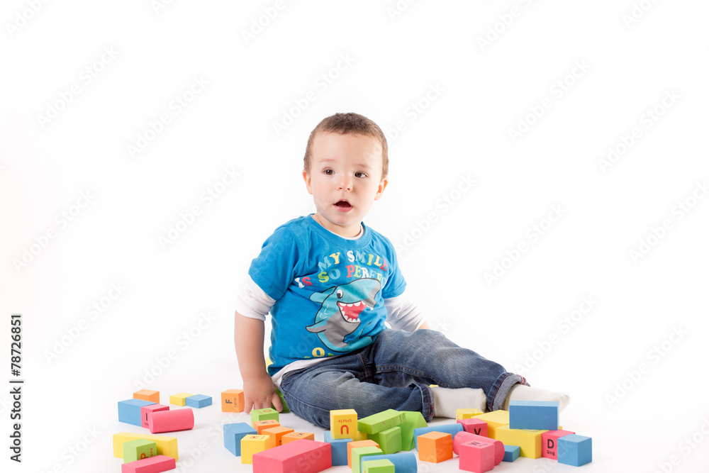 Playing small boy Playing small boy