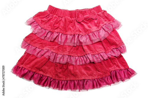 Red skirt for girl