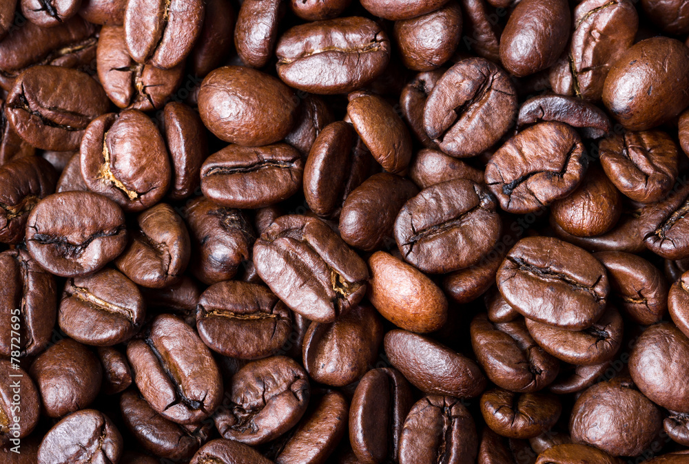 Coffee beans. Macro close up for background and texture Coffee beans. Macro close up for background and texture