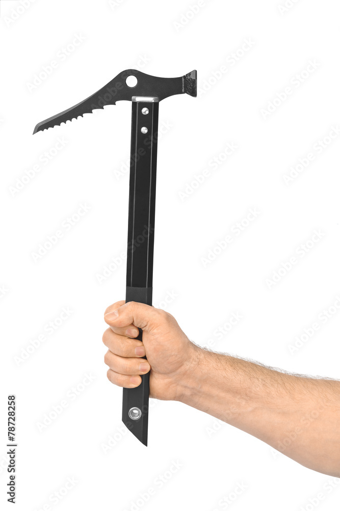 Obraz premium Hand with ice axe