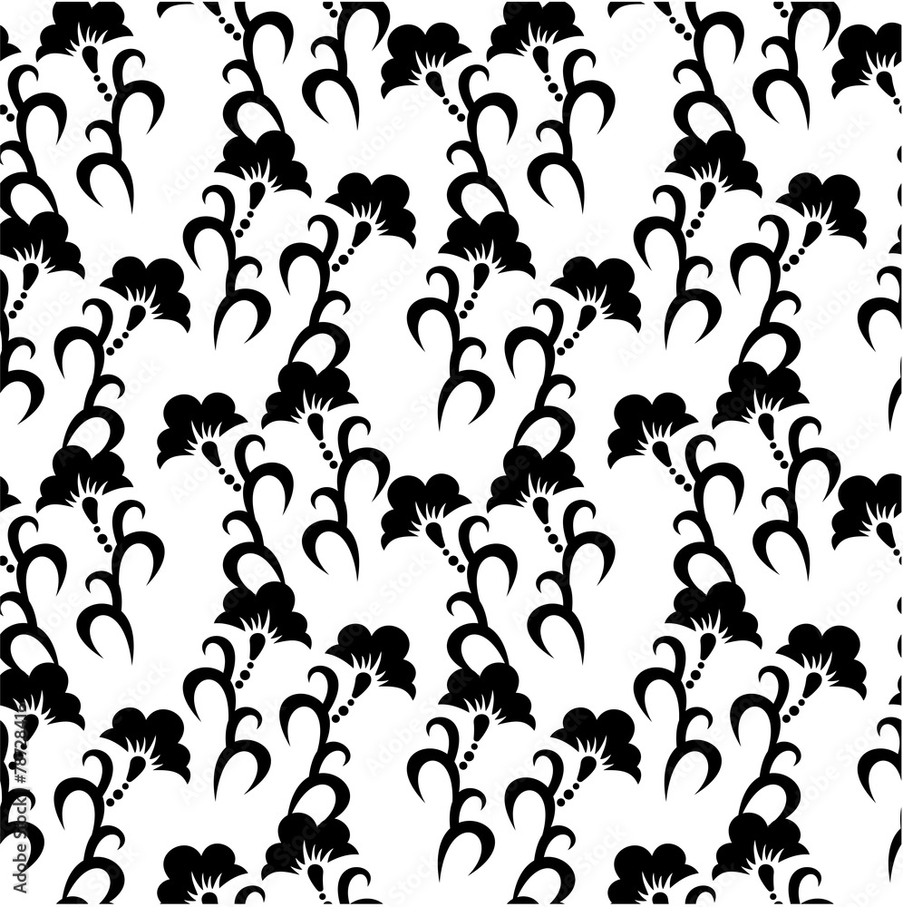 Black and white seamless pattern Black and white seamless pattern