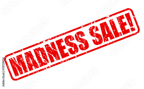 Madness sale red stamp text