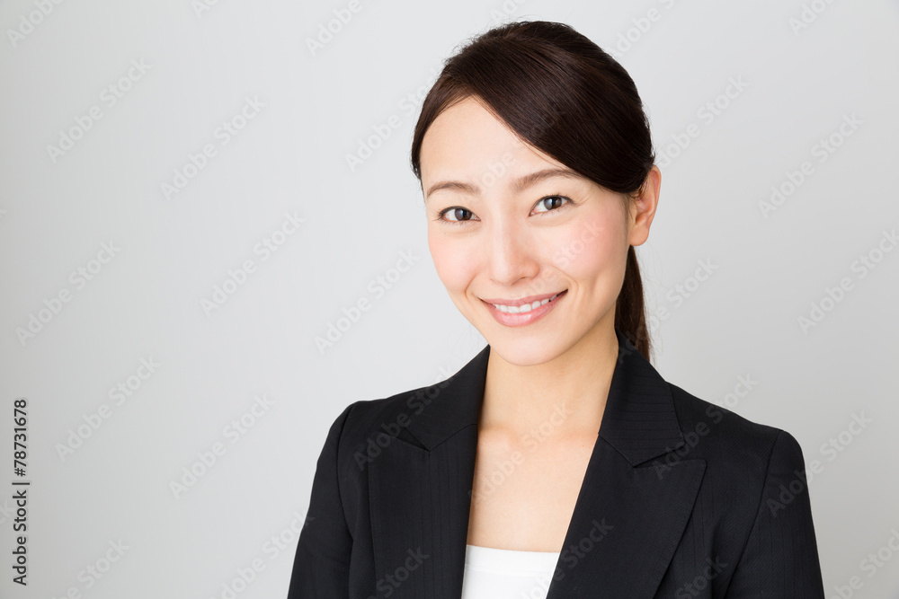 asian businesswoman on white background asian businesswoman on white background
