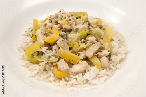 Wallpaper Mural Fischragout mit Reis Torontodigital.ca