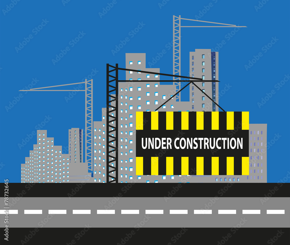 Obraz premium Under Construction background