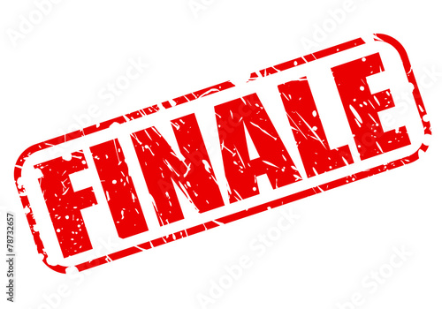 Finale red stamp text