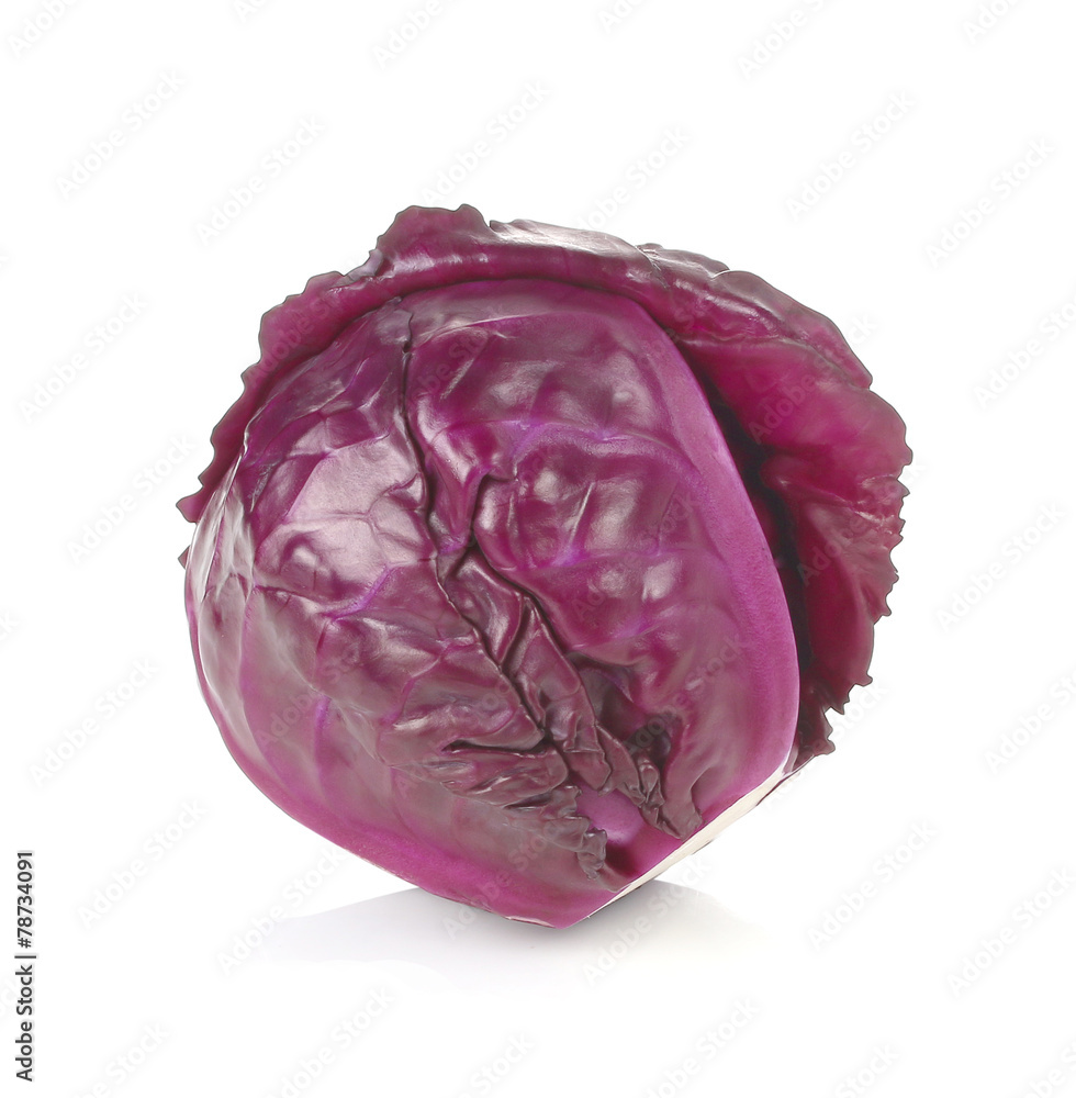 red cabbage isolated on white background red cabbage isolated on white background