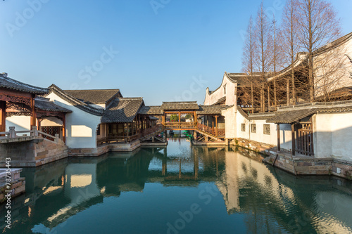 traditional chinese landscape in water town, wuzhen © zhu difeng