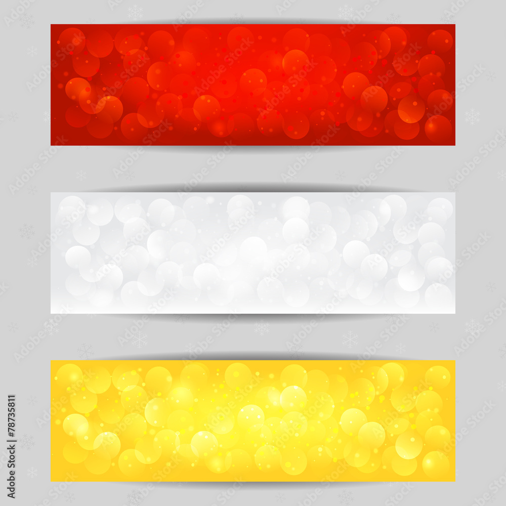 Christmas vector banners for Your website or advertising.