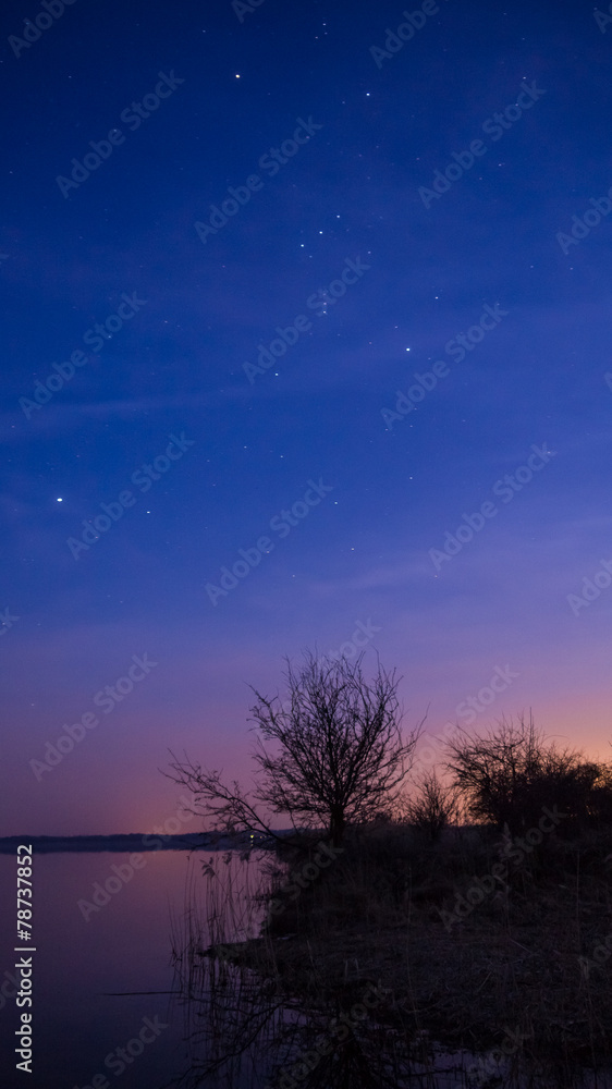 Sternenhimmel über dem Wallendorfer See