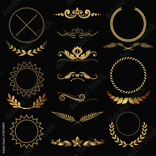 gold decorations