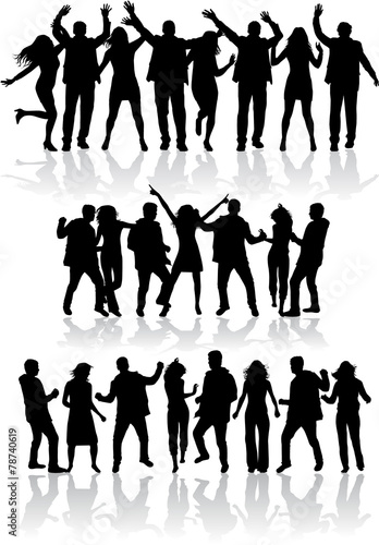 Dancing silhouettes