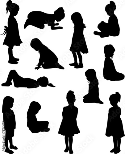 Children silhouettes