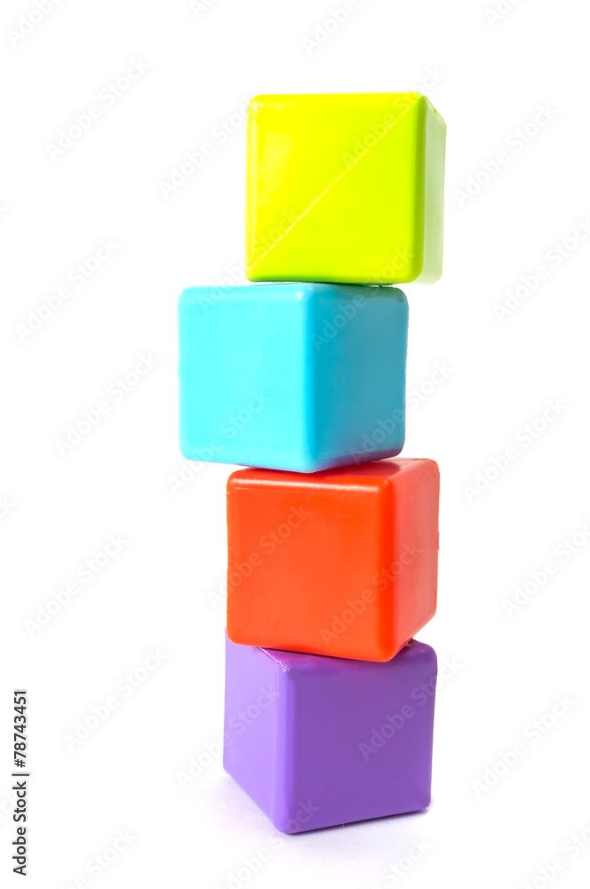 Tower of stacked cubes Tower of stacked cubes