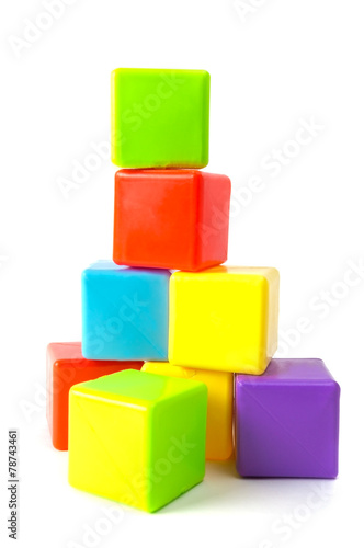 Tower of stacked cubes