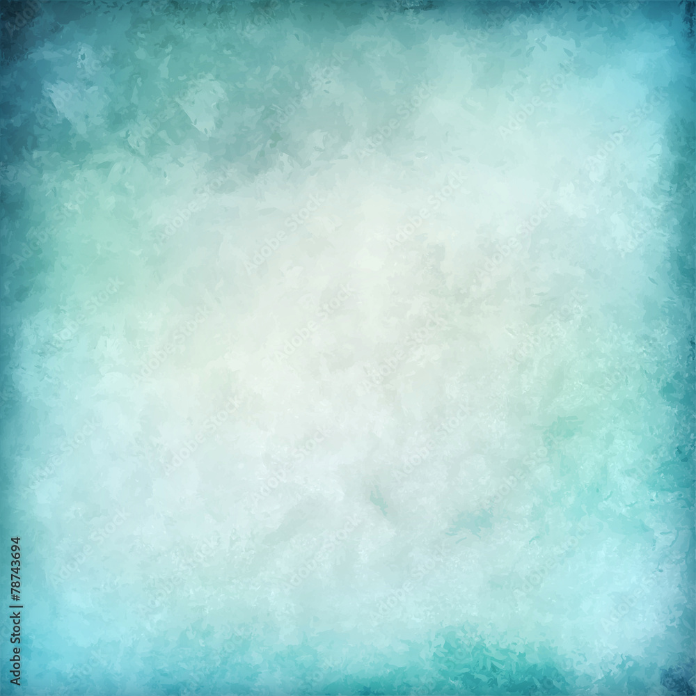 Abstract blue vector watercolor background