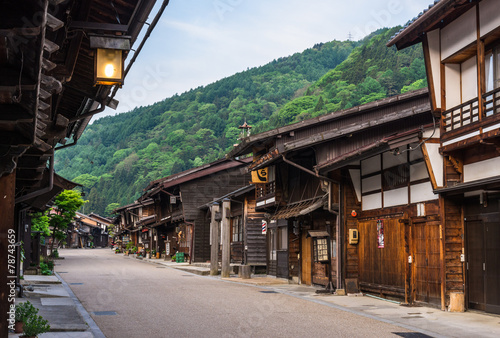 Tableau sur toile 中山道　奈良井宿